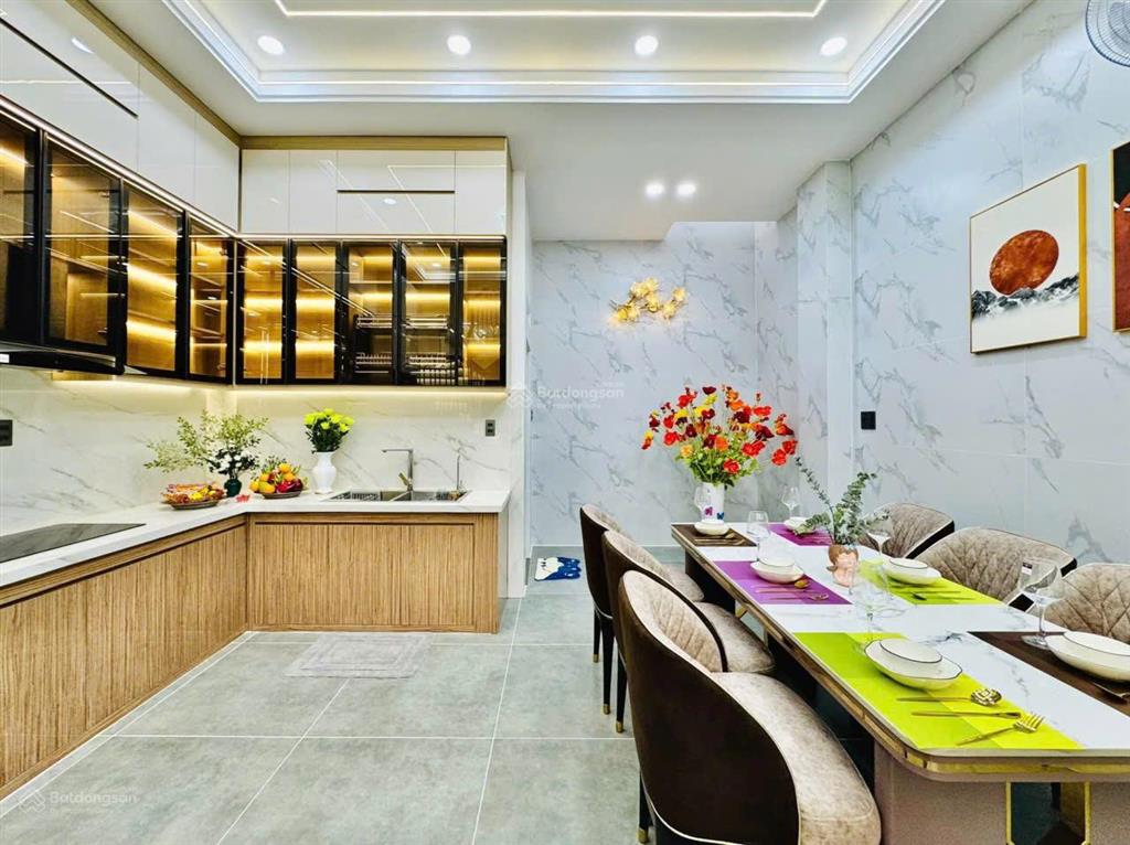 Siêu phẩm hẻm thông 7m phạm văn chiêu, p9, 5x17m, 3 lầu, 5 phòng 6wc có sân vườn