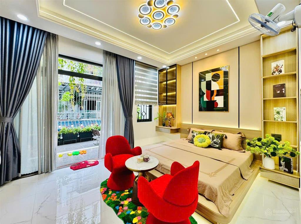 Siêu phẩm hẻm thông 7m phạm văn chiêu, p9, 5x17m, 3 lầu, 5 phòng 6wc có sân vườn