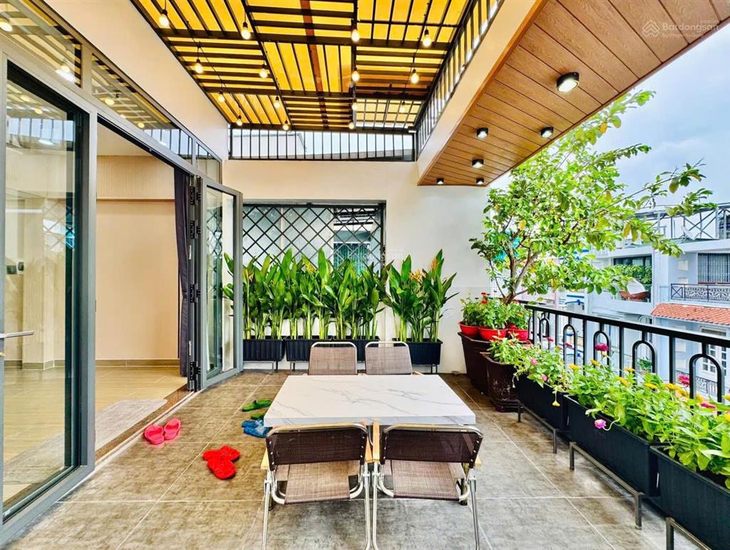 Siêu phẩm hẻm thông 7m phạm văn chiêu, p9, 5x17m, 3 lầu, 5 phòng 6wc có sân vườn