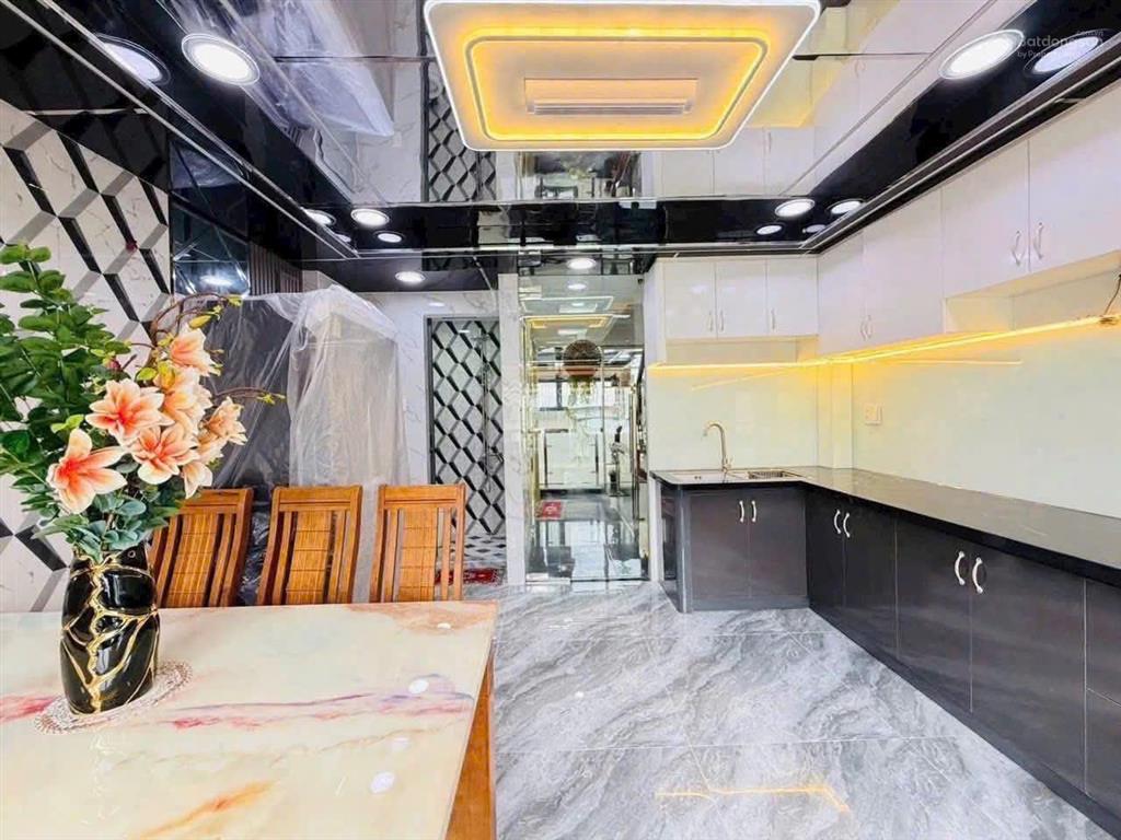 Nhà full nội thất hẻm 7 nguyễn tư giản p12  có thang máy 4x15m  4 lầu 4pn 5wc = 25 triệu/tháng