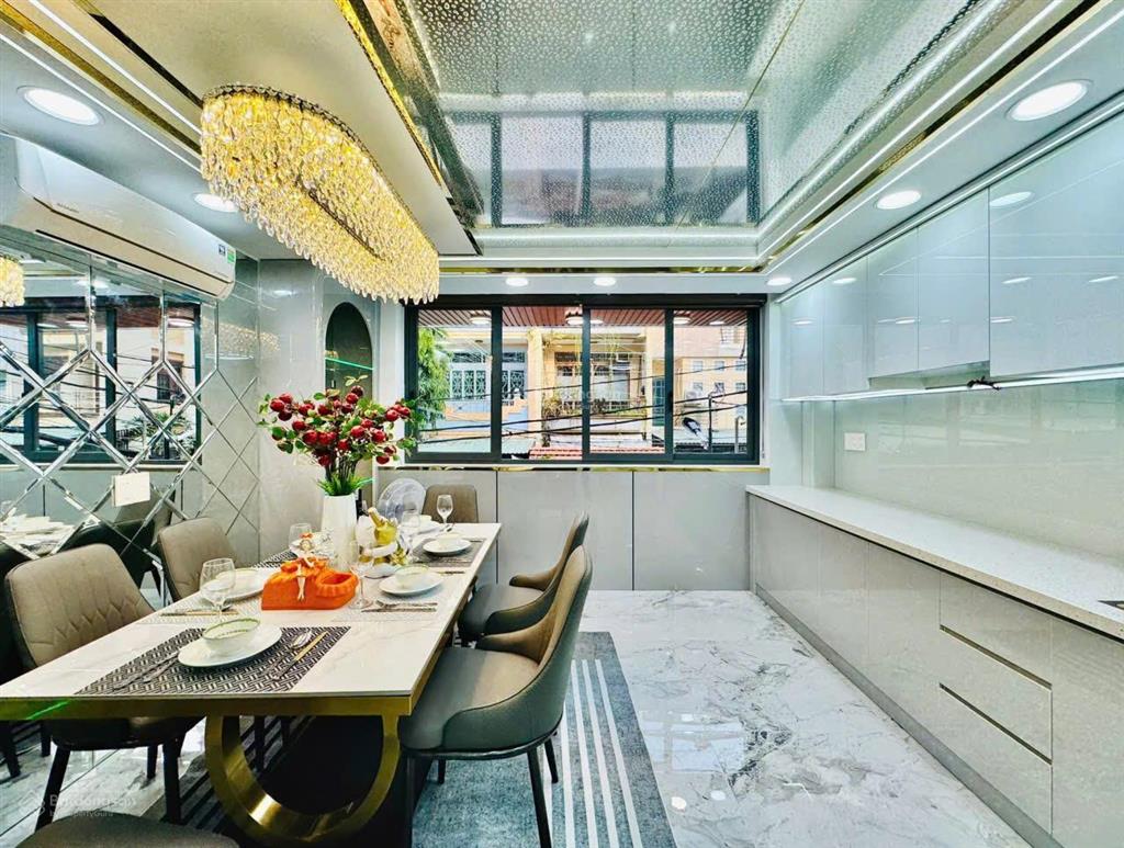 Nhà full nội thấthẻm 8mphan huy ích p12 dt4x17m có thang máy5 lầu 5pn 7wc 30 triệu