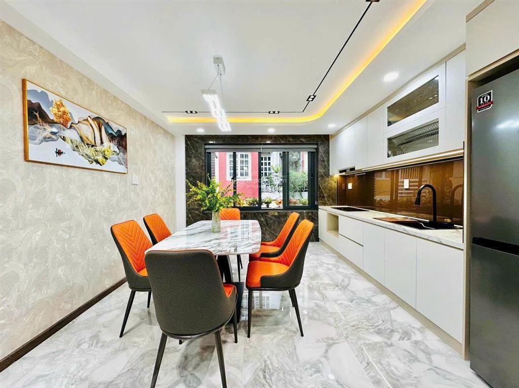 Nhà hẻm xe hơi full nội thất lê văn thọ p9diện tích 4x16m 4 lầu4 phòng 6wc 25 triệu