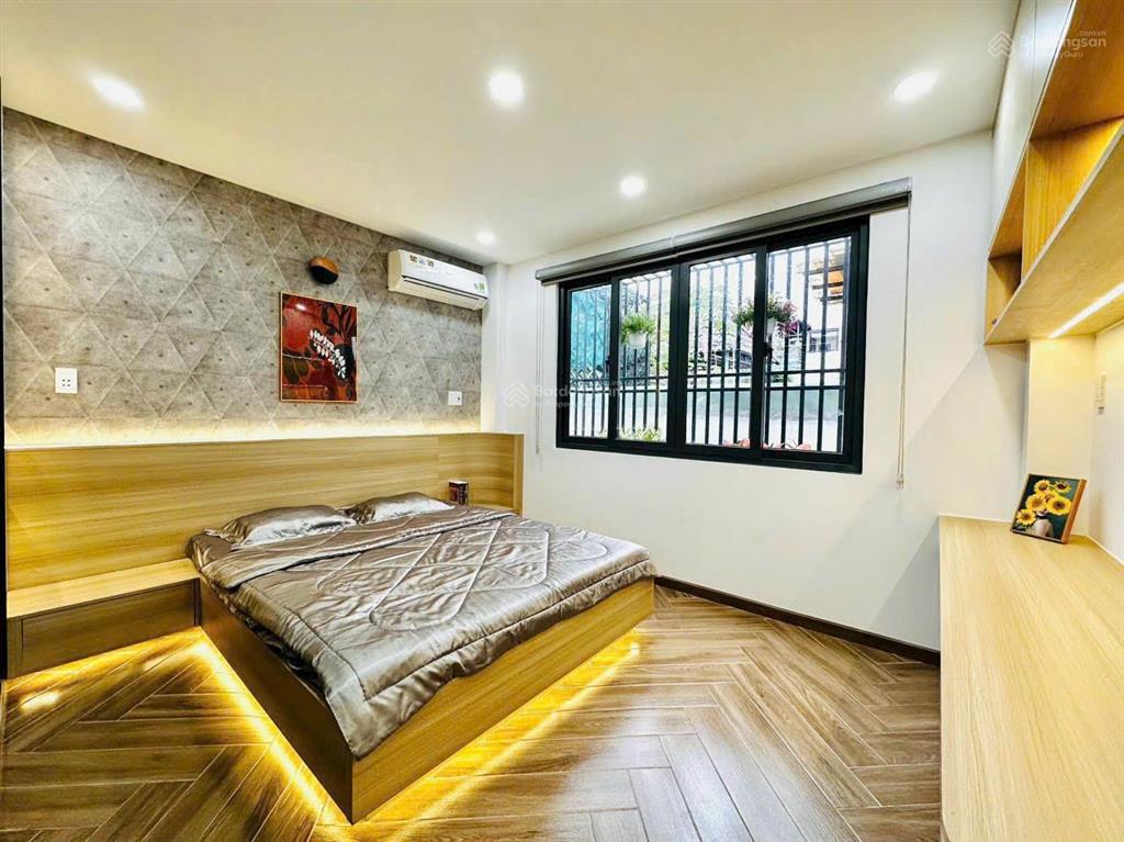 Nhà hẻm xe hơi full nội thất lê văn thọ p9diện tích 4x16m 4 lầu4 phòng 6wc 25 triệu