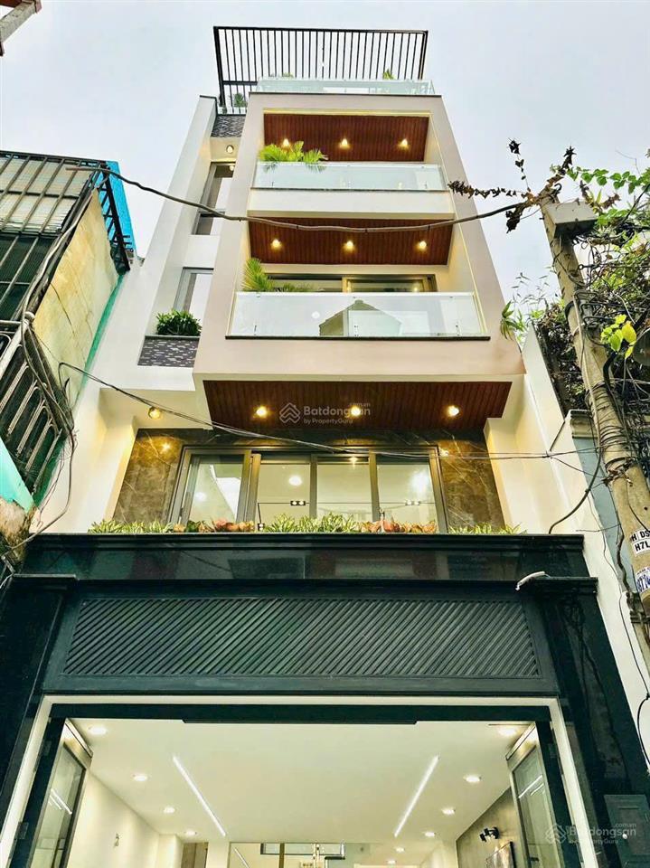 Nhà hẻm xe hơi full nội thất lê văn thọ p9diện tích 4x16m 4 lầu4 phòng 6wc 25 triệu