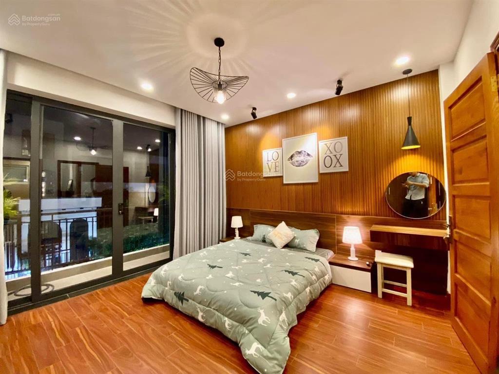 Nhà full nội thất hẻm thông 10mnguyễn văn khối phường 114x16m 4 lầu 5pn 5wc=24 triệu