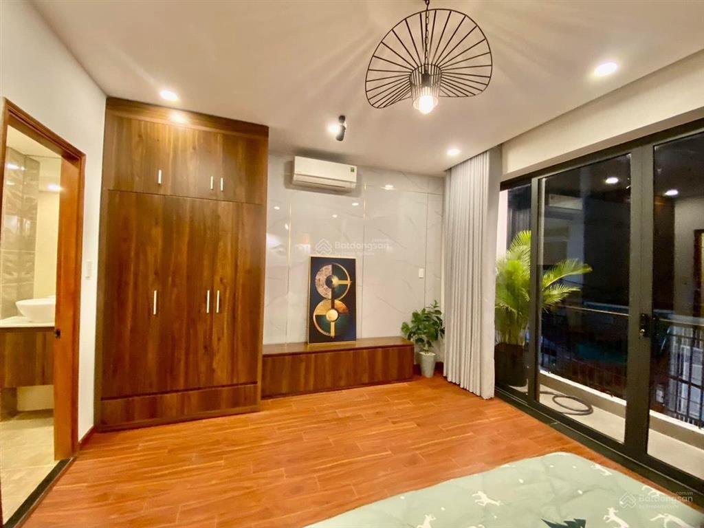 Nhà full nội thất hẻm thông 10mnguyễn văn khối phường 114x16m 4 lầu 5pn 5wc=24 triệu