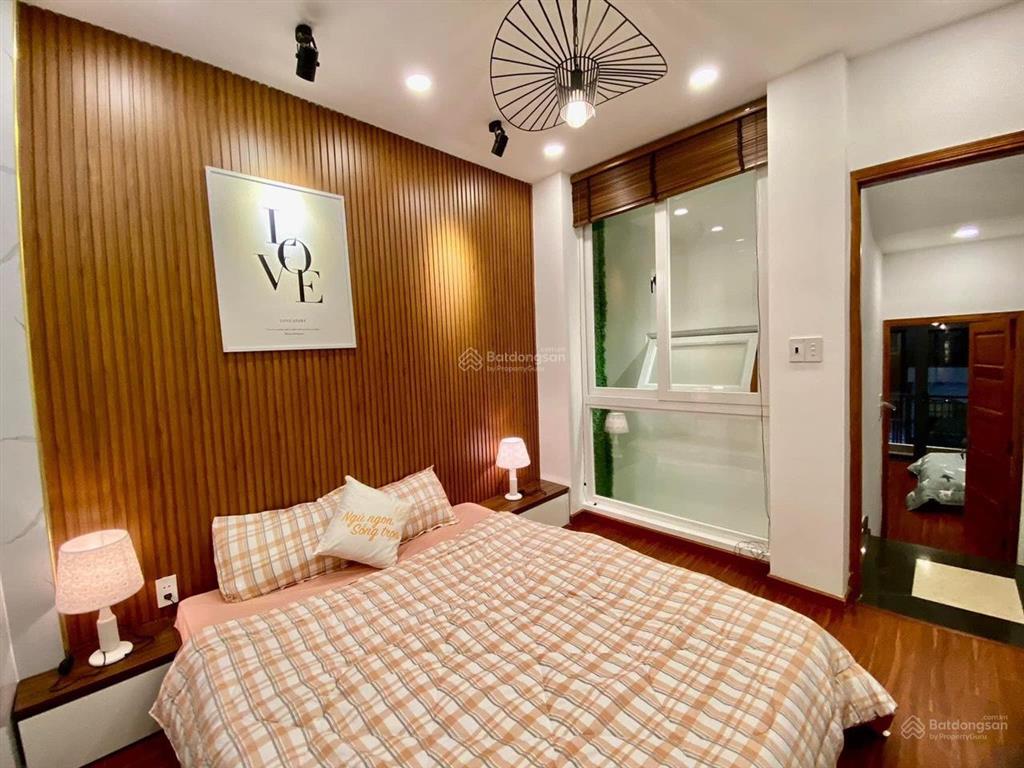 Nhà full nội thất hẻm thông 10mnguyễn văn khối phường 114x16m 4 lầu 5pn 5wc=24 triệu