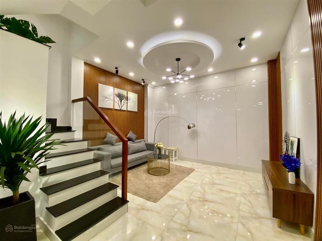 Nhà full nội thất hẻm thông 10mnguyễn văn khối phường 114x16m 4 lầu 5pn 5wc=24 triệu