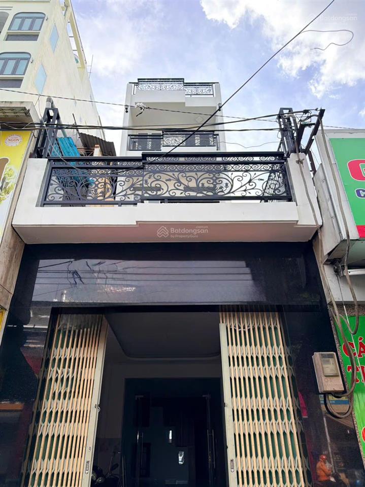 Cho thuê nhà mặt tiền lê văn thọ phường 9 gò vấp  diện tích 4x20m trệt  4 lầu  6pn  4wc=30tr