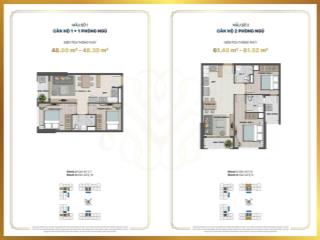 Bán 1pn+ diện tích tim tường 52m2  tầng cao  view sông  mt trường văn bang