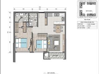 Victoria village  bán căn hộ 2 phòng ngủ , 2 toilet  69m2  giá 6 tỷ đã bao gồm vat