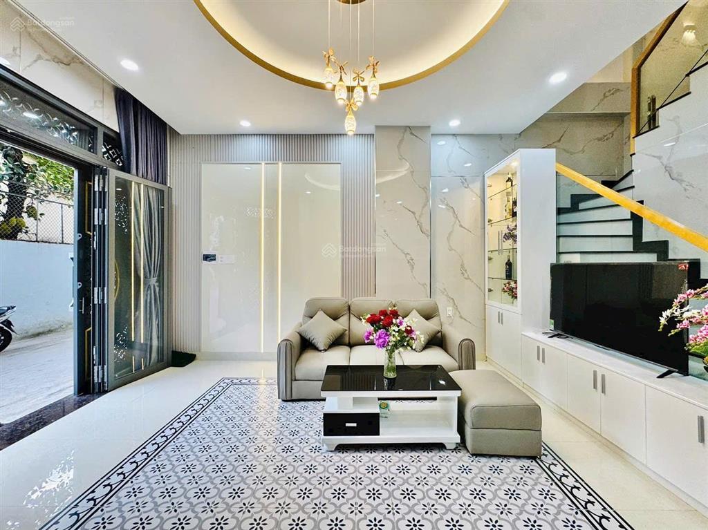 Bán nhà xây mới 100% hẻm xe hơi lê quang định p7 bình thạnh khu vip
