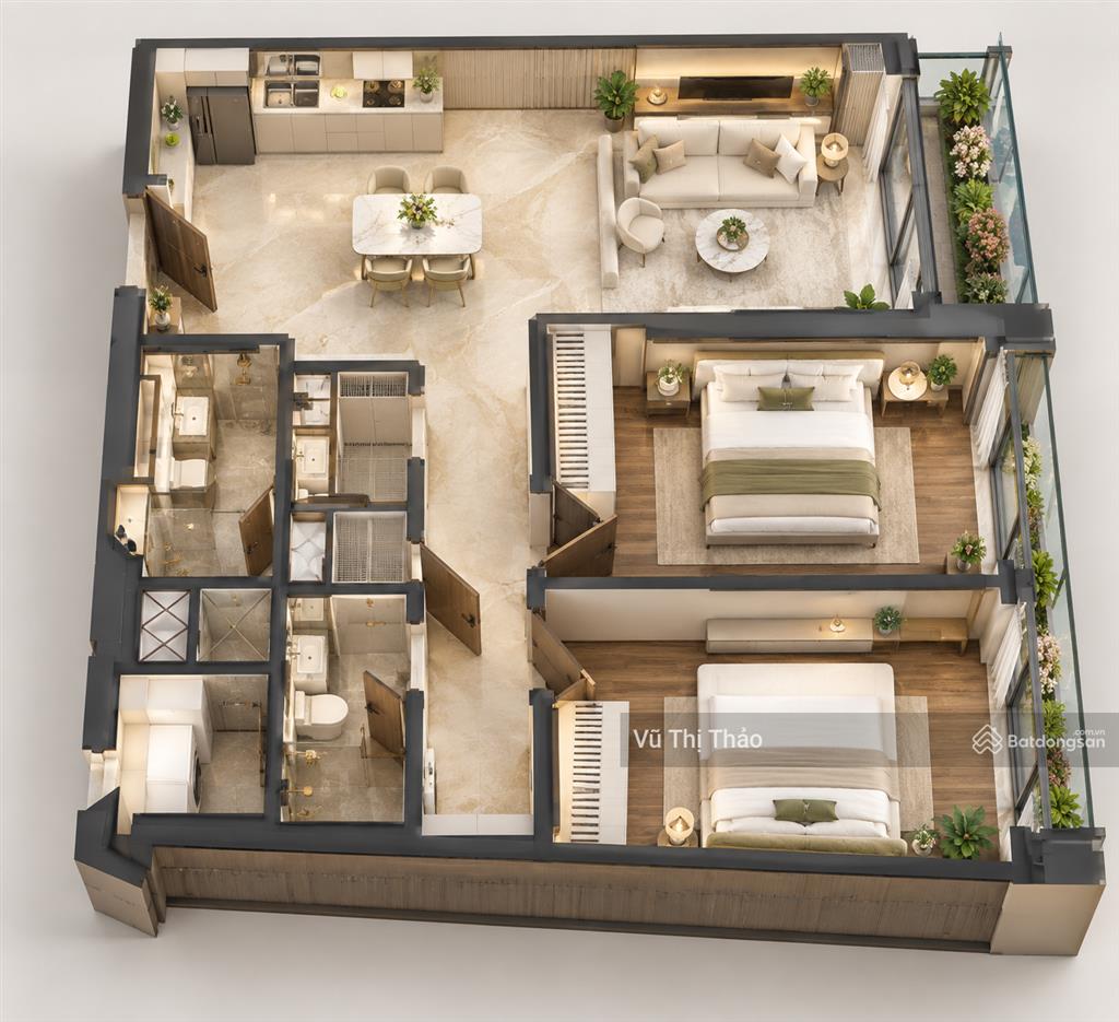 Cao xà lá, 75.8m, 2 ngủ, hướng mát, view đẹp, tầm nhìn thoáng, kh mua sớm lợi hơn về chính sách