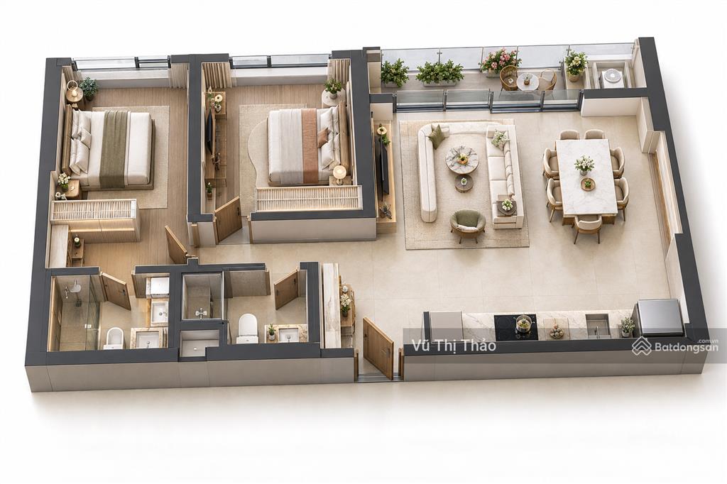 Tặng 1.3 tỷ, khi mua cao xà lá, 79m2 2pn tầng 20.x, view nội khu, chiết khấu 13% sổ lâu dài 10.9tỷ