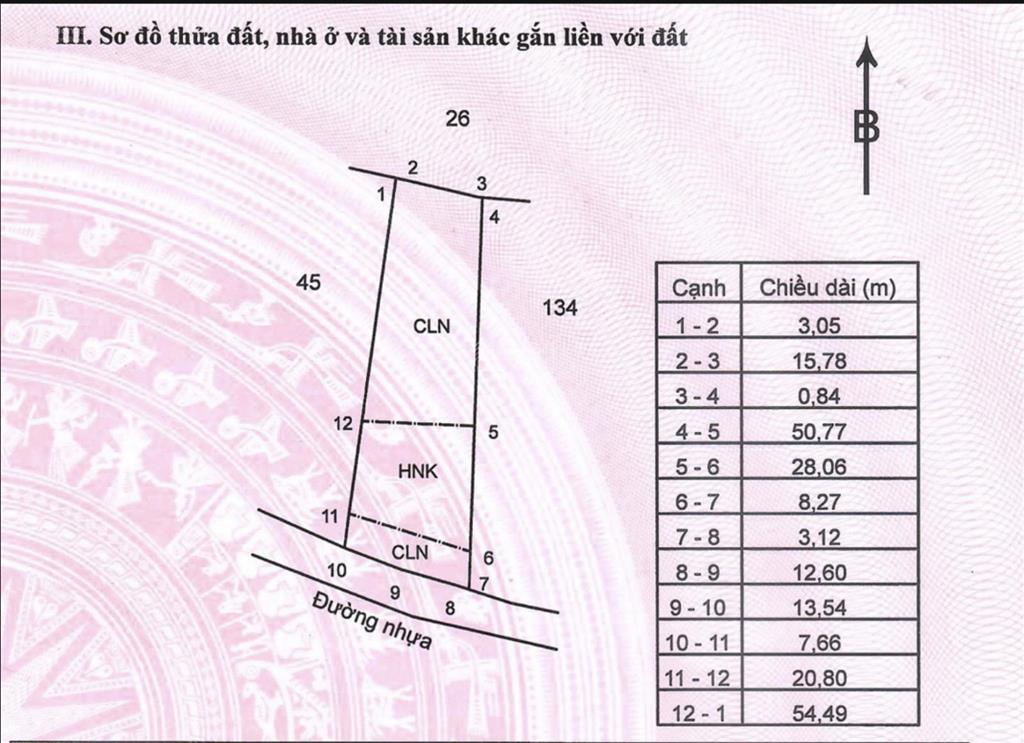 Chính chủ bán 2043m² đất phủ hồng nhà thờ bông trang, cách ql 55 300m
