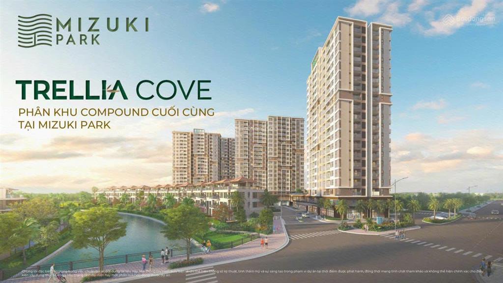 Căn hộ trellia cove mizuki giá gốc cdt chỉ 5,1ty căn 2pn2wc tháng 06/2027 nhận nhà