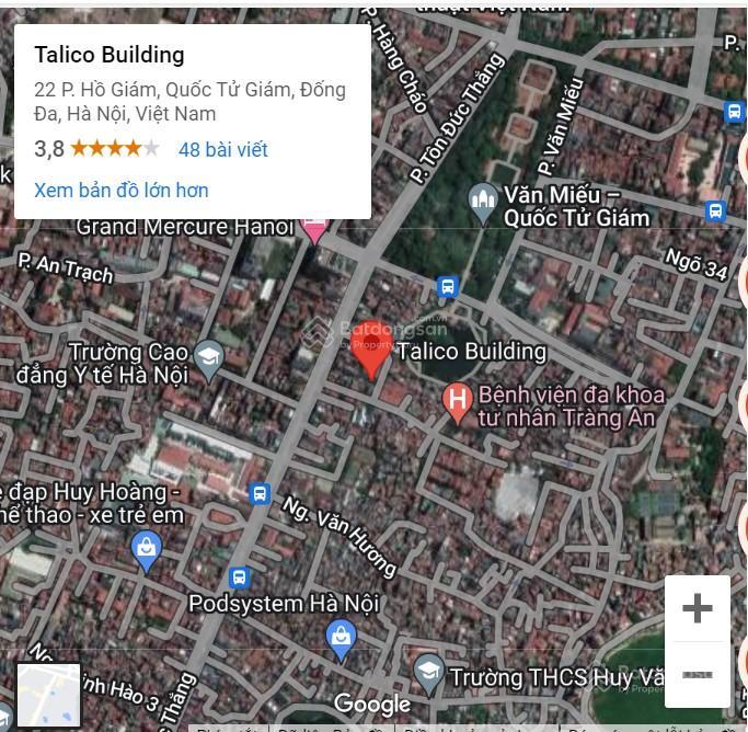 Cho thuê mặt bằng làm văn phòng 40100 m2 tại talico building 22 phố hồ giám, đống đa, hn