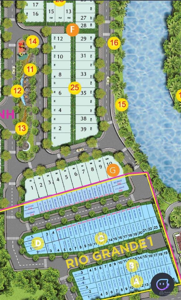 Lô duy nhất thông ra 6 block căn hộ trong kdc centana, gần sông dt 56,4m2 giá 4,5 tỷ