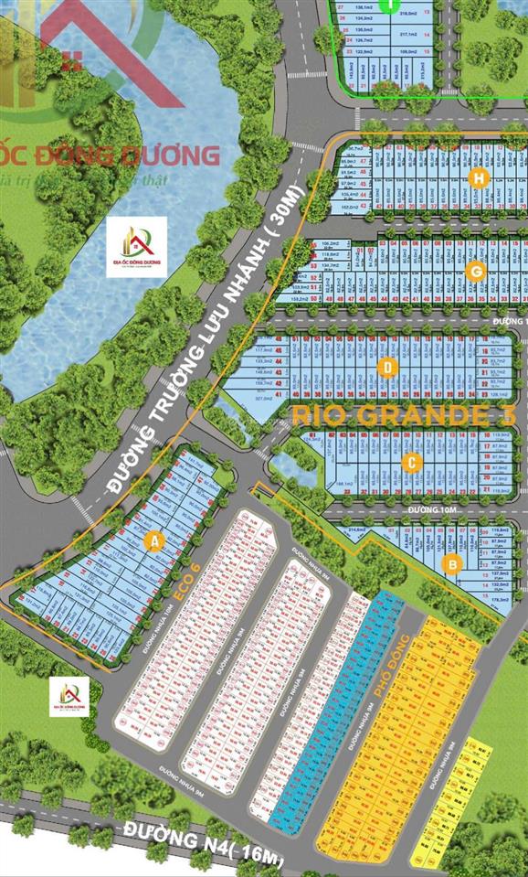 Bán đất nền dự án tại khu dân cư eco6 liền kề centana, giá siêu hời 3,35 tỷ, dt 50,4 m2