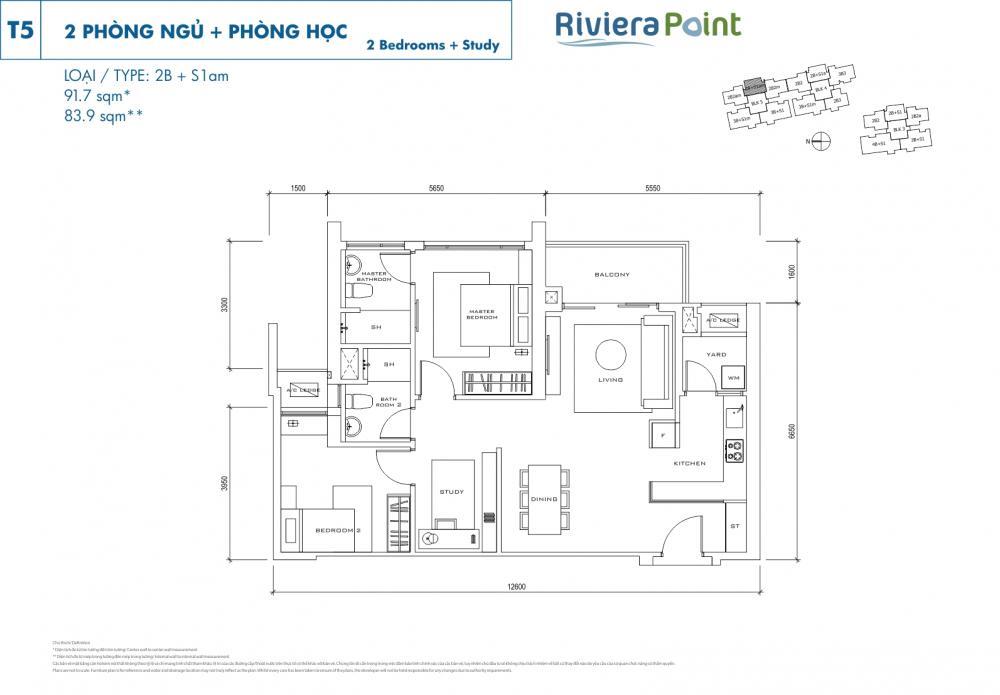 Bán gấp căn hộ 02pn riviera point giá cực tốt chỉ 6,9 tỷ.  0938 886 ***