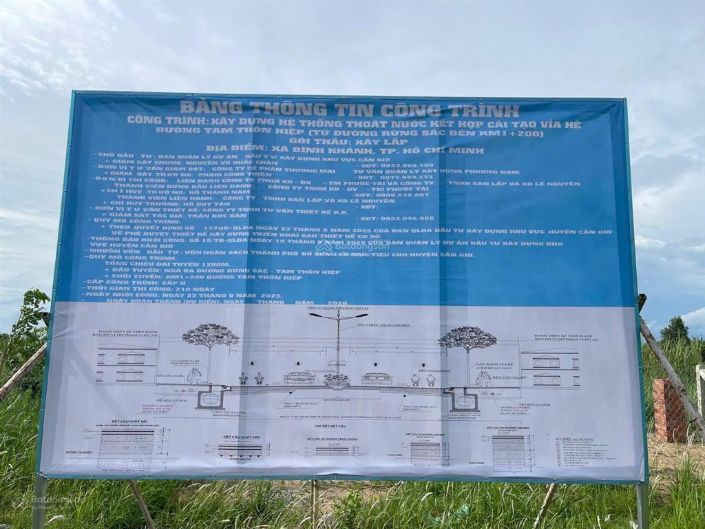 Đất trung tâm cần giờ 1700m2 có 1000m2 thổ cư 32 tỷ