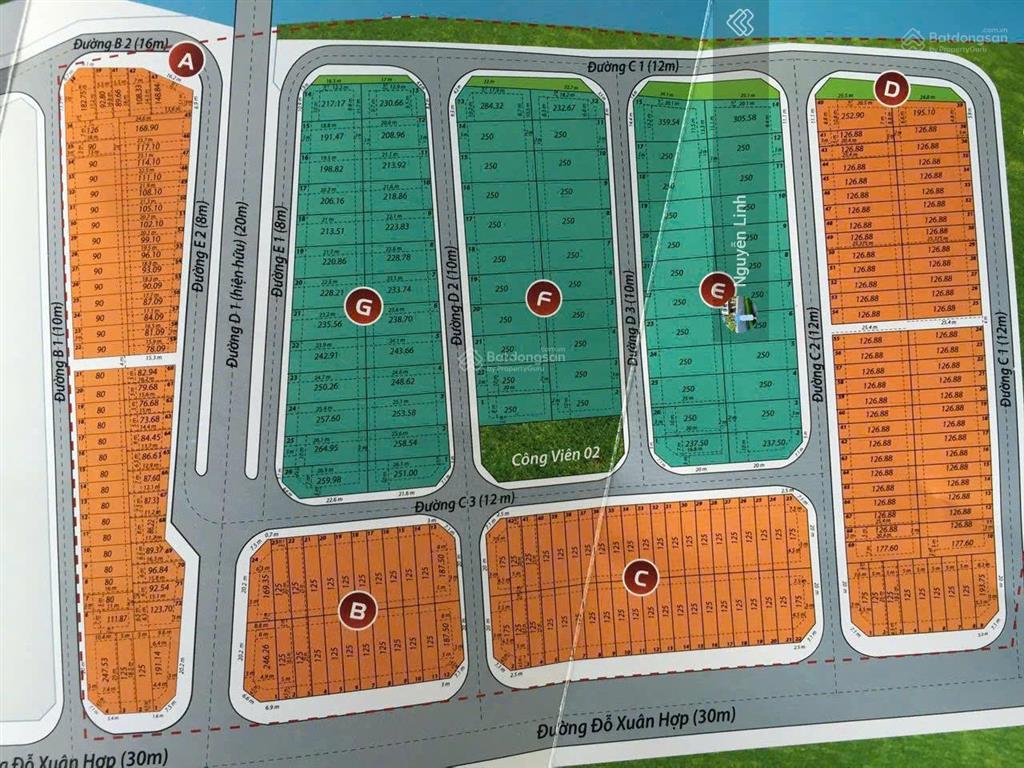 Bán nền phố ngang 5x25,3m kdc hoàng anh minh tuấn, phường phước long b, quận 9