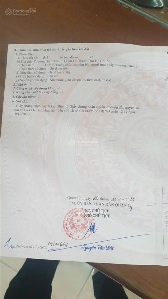 Bán nhanh cục đất còn lại hiệp thành