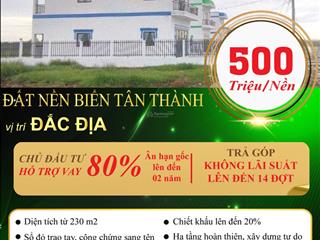 Đất nền biển tân thành chiết khấu đến 100 triệu