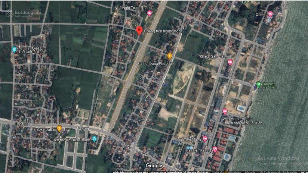 Đất biển hải tiến cạnh đường lớn 32m, quy hoạch khu đô thị hải tiến