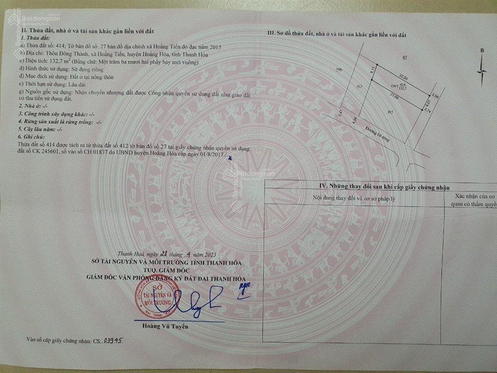 Đất biển hải tiến cạnh đường lớn 32m, quy hoạch khu đô thị hải tiến