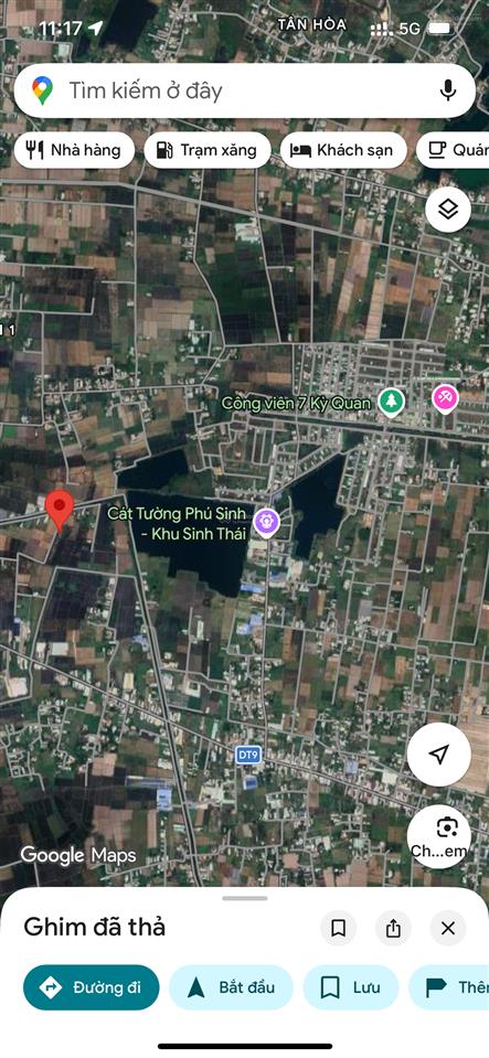 Bán đất thổ cư tl9 sát bên cát tương phú sinh giá rẻ, sổ hồng 650 triệu/ nền