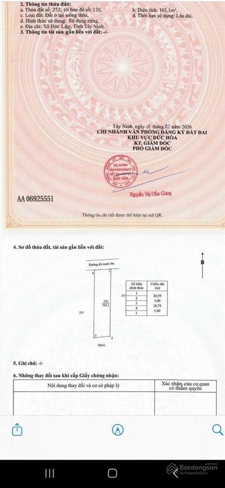 Bán đất bê tông 5m cách tl9 150m, sát cát tường phú sinh dân đông, sổ hồng 850 triệu/nền