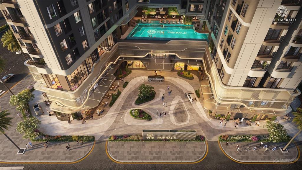 Bán căn hộ the emerald 68, dt 61m², 2pn, 1wc, bàn giao cao cấp, chỉ 3,45 tỷ