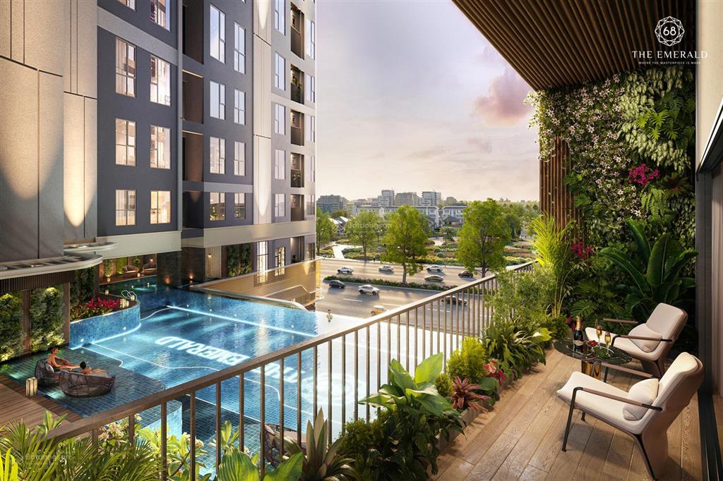 Bán căn hộ the emerald 68, dt 61m², 2pn, 1wc, bàn giao cao cấp, chỉ 3,45 tỷ