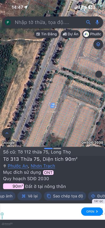 Ra gấp lô đất 1,39 ti 90m2 đường 12m dự án hud