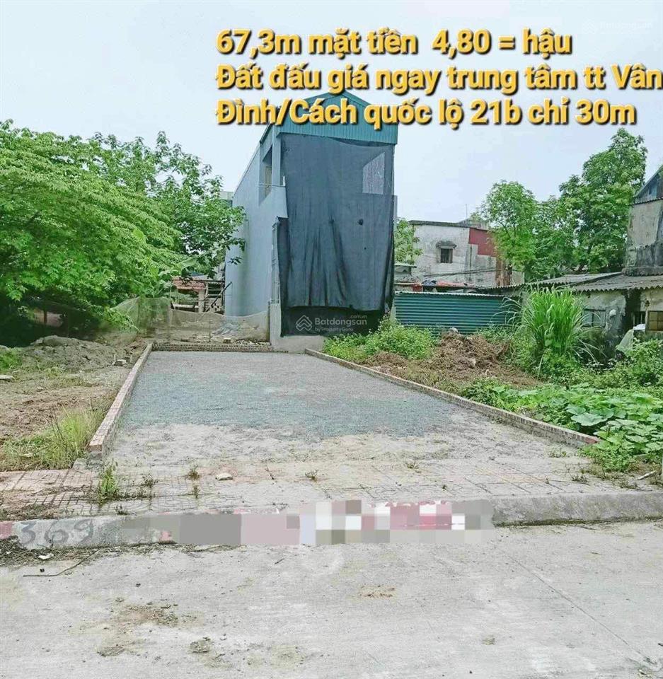 Chính chủ bán thửa đất đấu giá diện tích 67,3m2