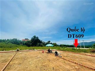 Cặp liền kề dt 260m cách trục quốc lộ 609b chỉ 20m giá chỉ từ 750 triệu/lô