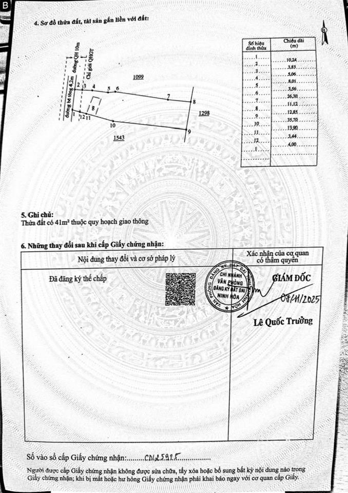 Giảm ngay 200 triệu bán lô đất 736,9m² nam ninh hòa, mặt tiền 10,24m giá tốt đầu tư!