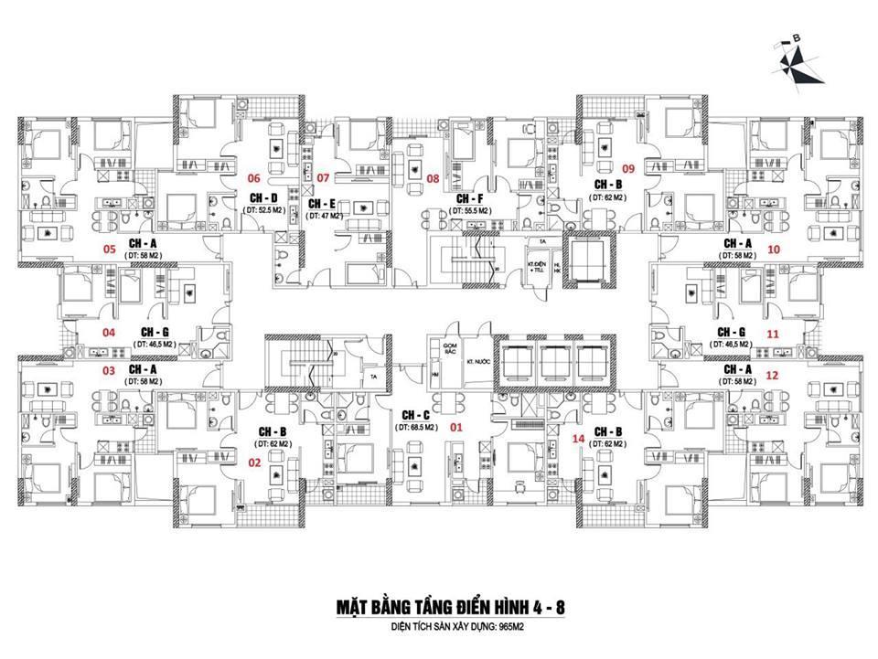 Bán cc 2pn, 2wc tại m7 mipec city view, 4,25 tỷ, 62,6m2