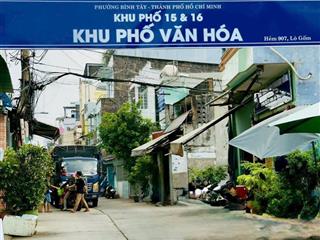 Bán nhà hẻm 1/ đường lò gốm, p.5, q.6
(hẻm trước nhà 2 xe tải tránh nhau)