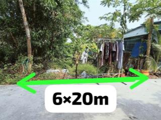 Bán lô đất thổ cư 6x20m, xã vĩnh lộc, bình chánh, sổ hồng riêng, hxh 6m thông giá 2 tỷ tl