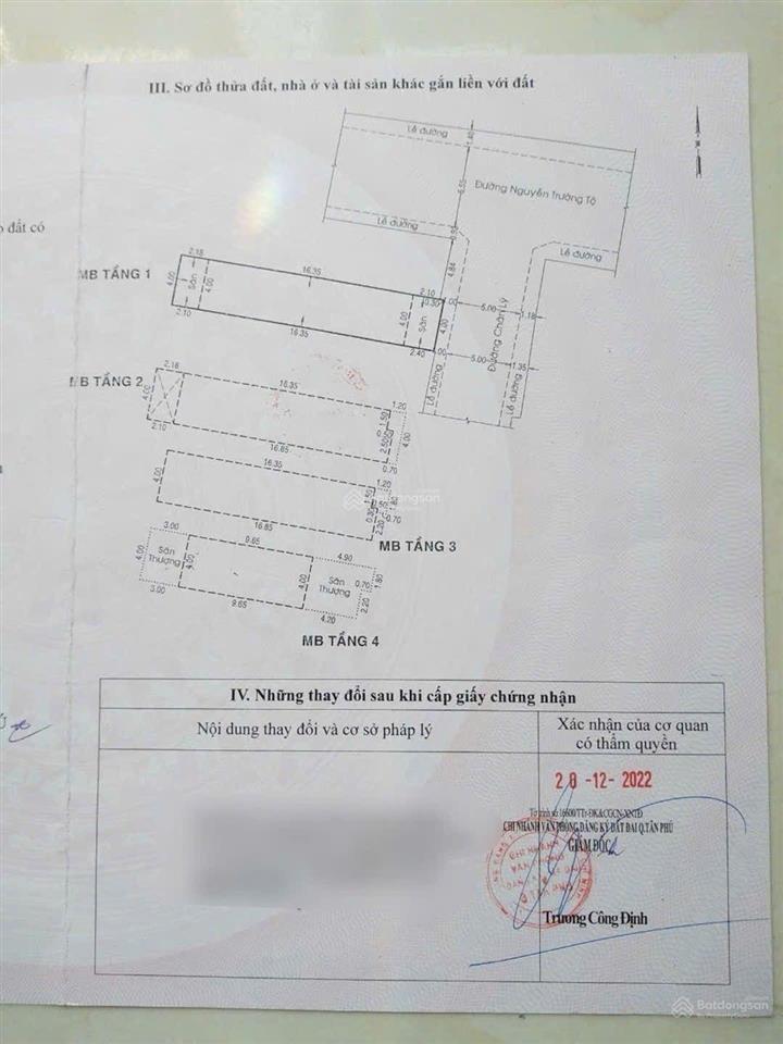 Mặt tiền đường chân lý bàn cờ thông 4x21  84m2 (độc lập  lũy bán bích) giá 12,8 tỷ (tl)