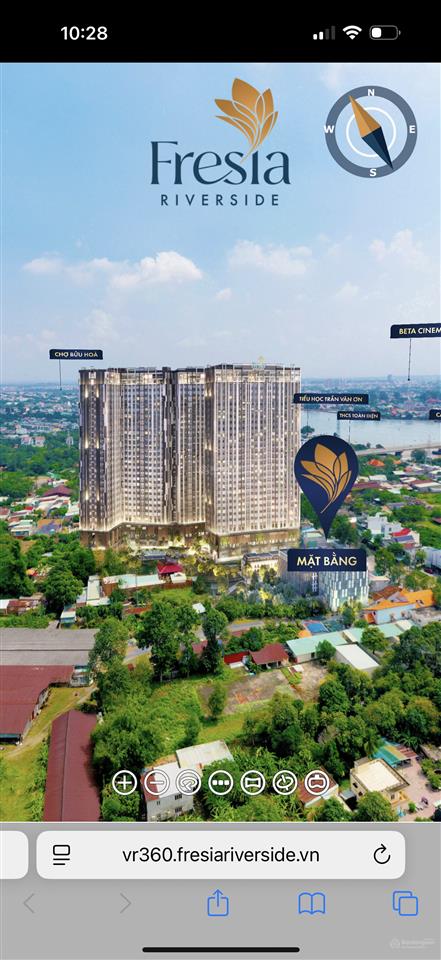 Căn hộ 2pn view sông tại biên hòa giá 2 tỷ  cạnh cù lao phố, aeon mall, vành đai 3
