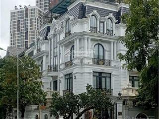 Bán bt villa an khang  dương nội  lô góc dt320m2  6 tầng  thang máy  full nội thất vip bạc tỷ