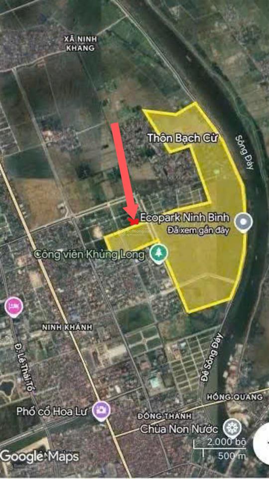 Lô đất vàng sát trục tôn đức thắng cạnh cổng eco park hoa lư