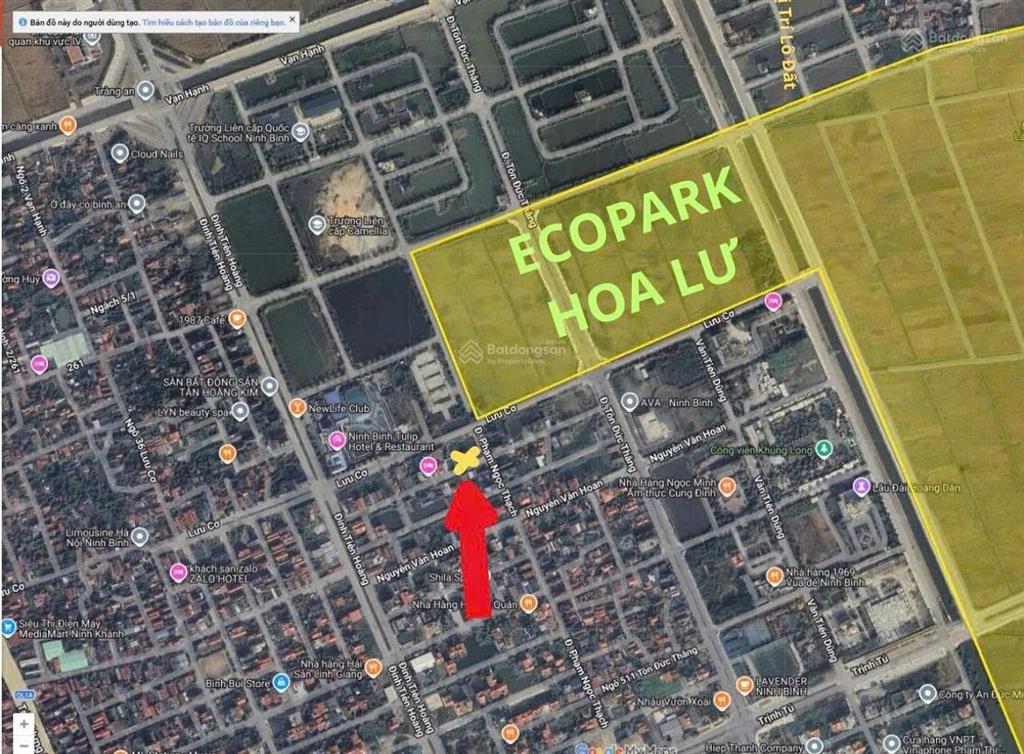 Bán đất sát vách ecopark hoa lư  hướng đông nam  giá đầu tư