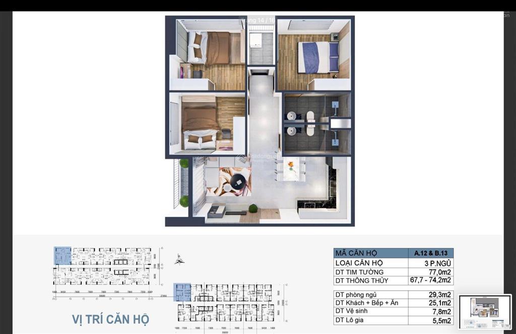 Bảng giá tốt " chung cư phú hữu mường thanh " đủ diện tích 55m2, 67m2, 77m2, 80m2