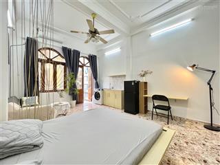 Cho thuê căn hộ studio 35m2 balcon full nt 4ng4xe ngay cao thắng gần đh kinh tế ueh, đh sgu, cđ kt
