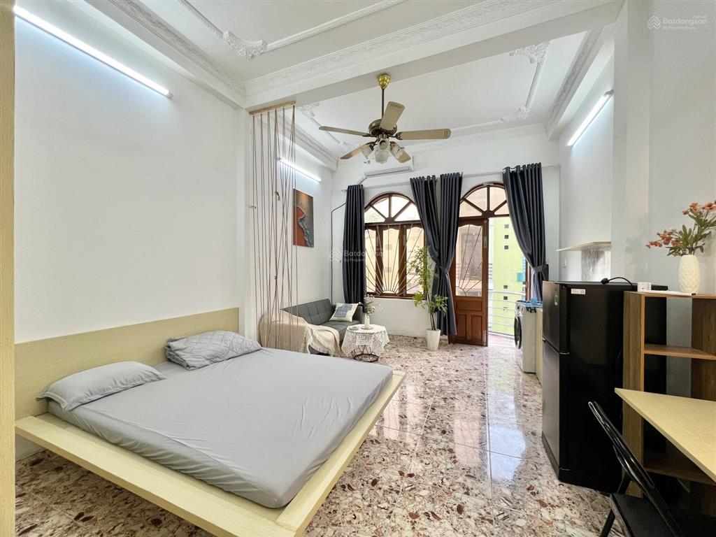 Cho thuê căn hộ studio 35m2 balcon full nt 4ng4xe ngay cao thắng gần đh kinh tế ueh, đh sgu, cđ kt