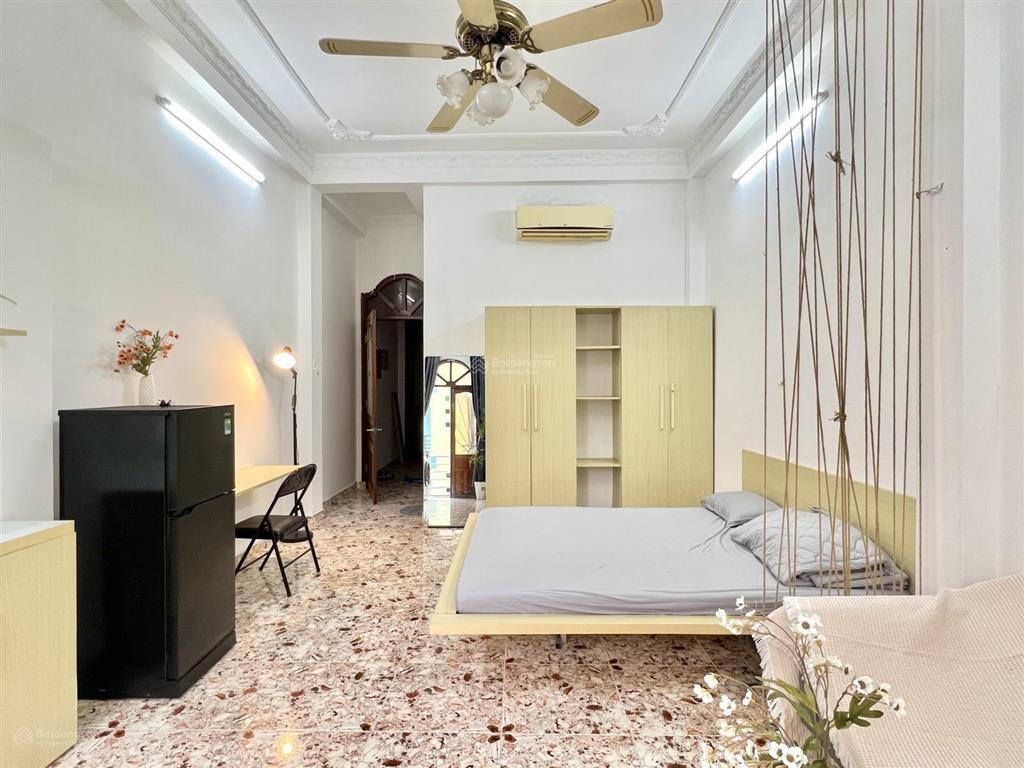 Cho thuê căn hộ studio 35m2 balcon full nt 4ng4xe ngay cao thắng gần đh kinh tế ueh, đh sgu, cđ kt
